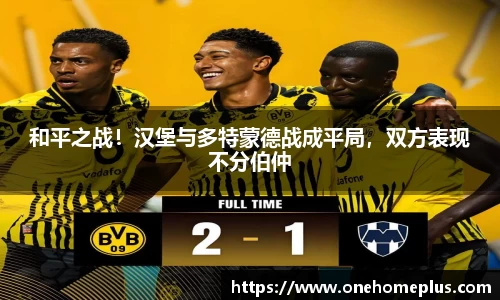 和平之战！汉堡与多特蒙德战成平局，双方表现不分伯仲